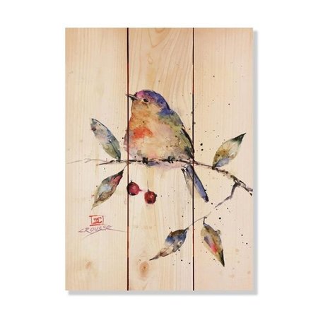 WILE E. WOOD Wile E. Wood DCBAB-1115 11 x 15 in. Crousers Birds & Berries Wood Art DCBAB-1115